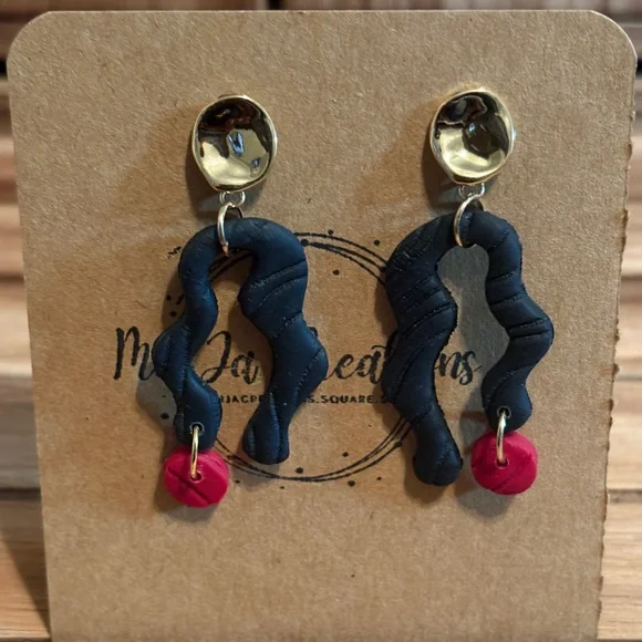 Small Batch Handmade Polymer Clay Earrings - Picture 11 of 12